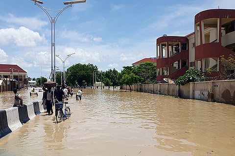 Nigeria Dam collapse: Flooded roads in Maiduguri